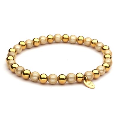 Bracelet LizzyMae en acier inoxydable doré jaune doux