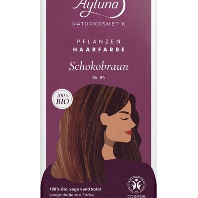 Colore per capelli a base di erbe marrone cioccolato n. 85