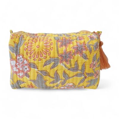 Trousse de toilette en coton imprimé N°80