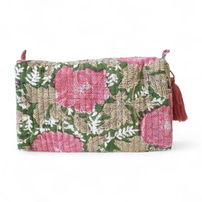 Trousse de toilette en coton imprimé N°81