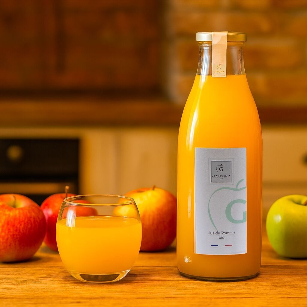 Pur jus pomme Bio 1L - 100% français / sans sucre ajouté