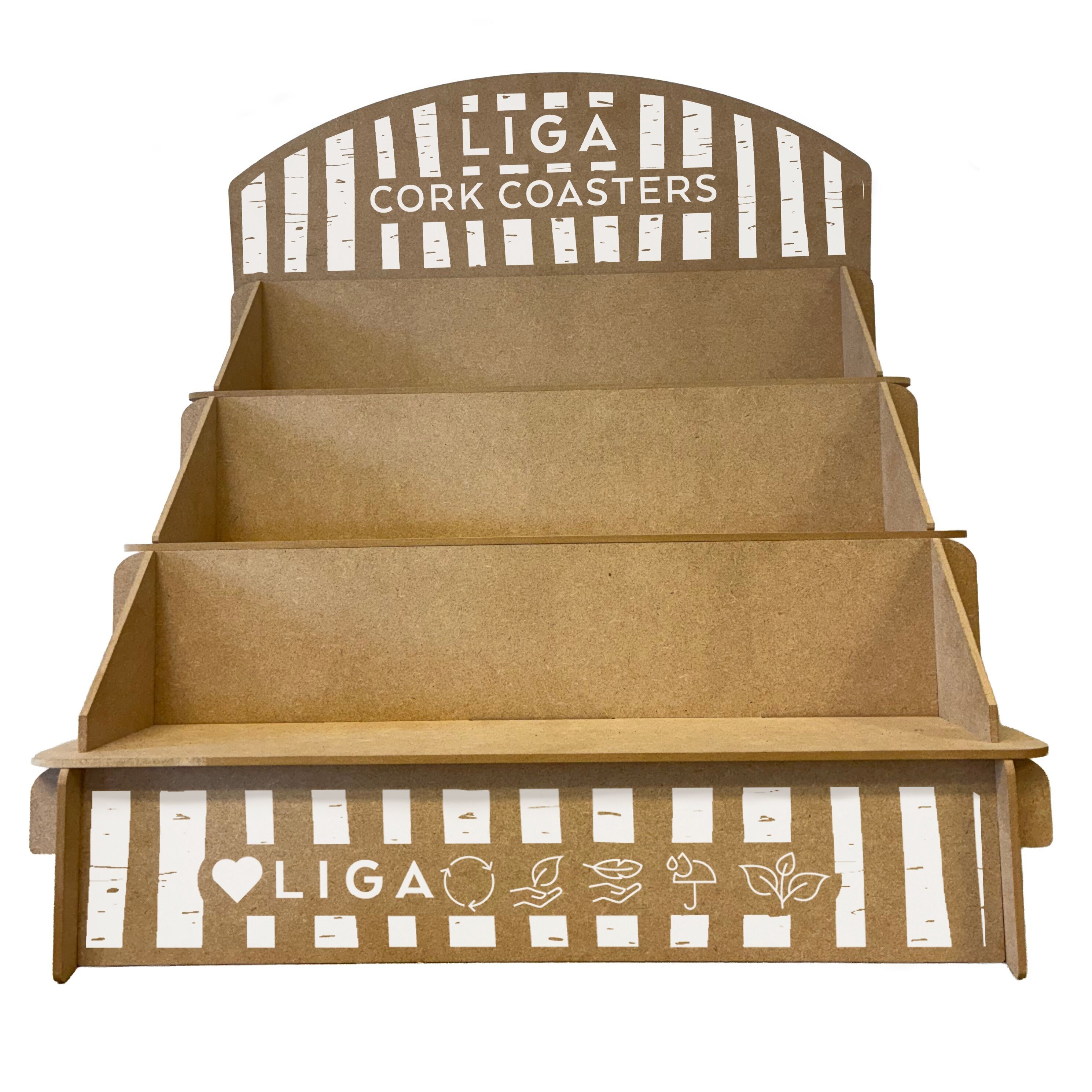 Unità espositiva per sottobicchieri