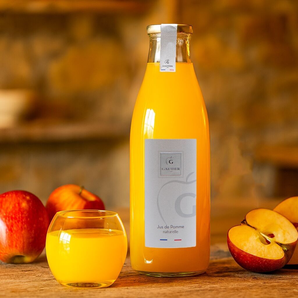 Pur jus pomme naturelle 1L - 100% français / sans sucre ajouté