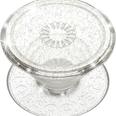 Glitter argento trasparente