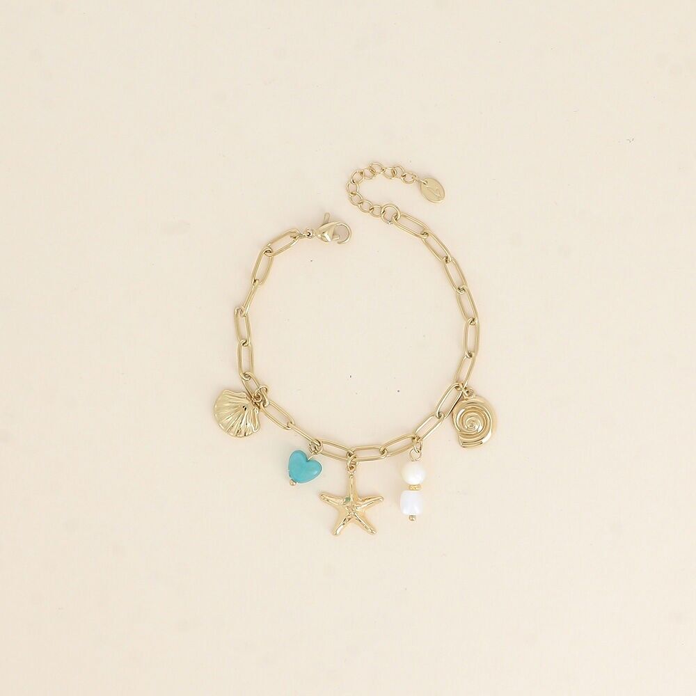 Armband - Muscheln, Seesterne