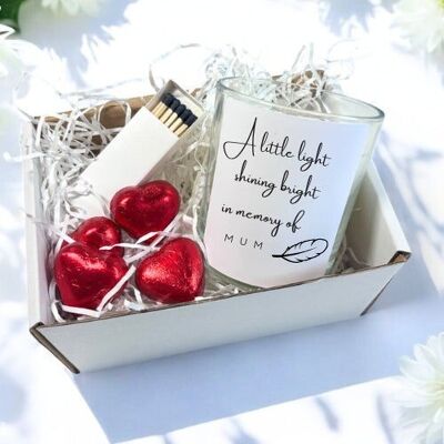 Set regalo di candele commemorative | In memoria di una persona cara | Candela per la mamma | Confezione regalo UK