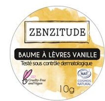 Baume à lèvres vanille certifié BIO 5