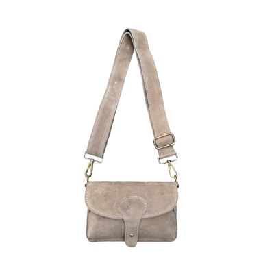 BORSA A TRACOLLA LOU IN PELLE SCAMOSCIATA