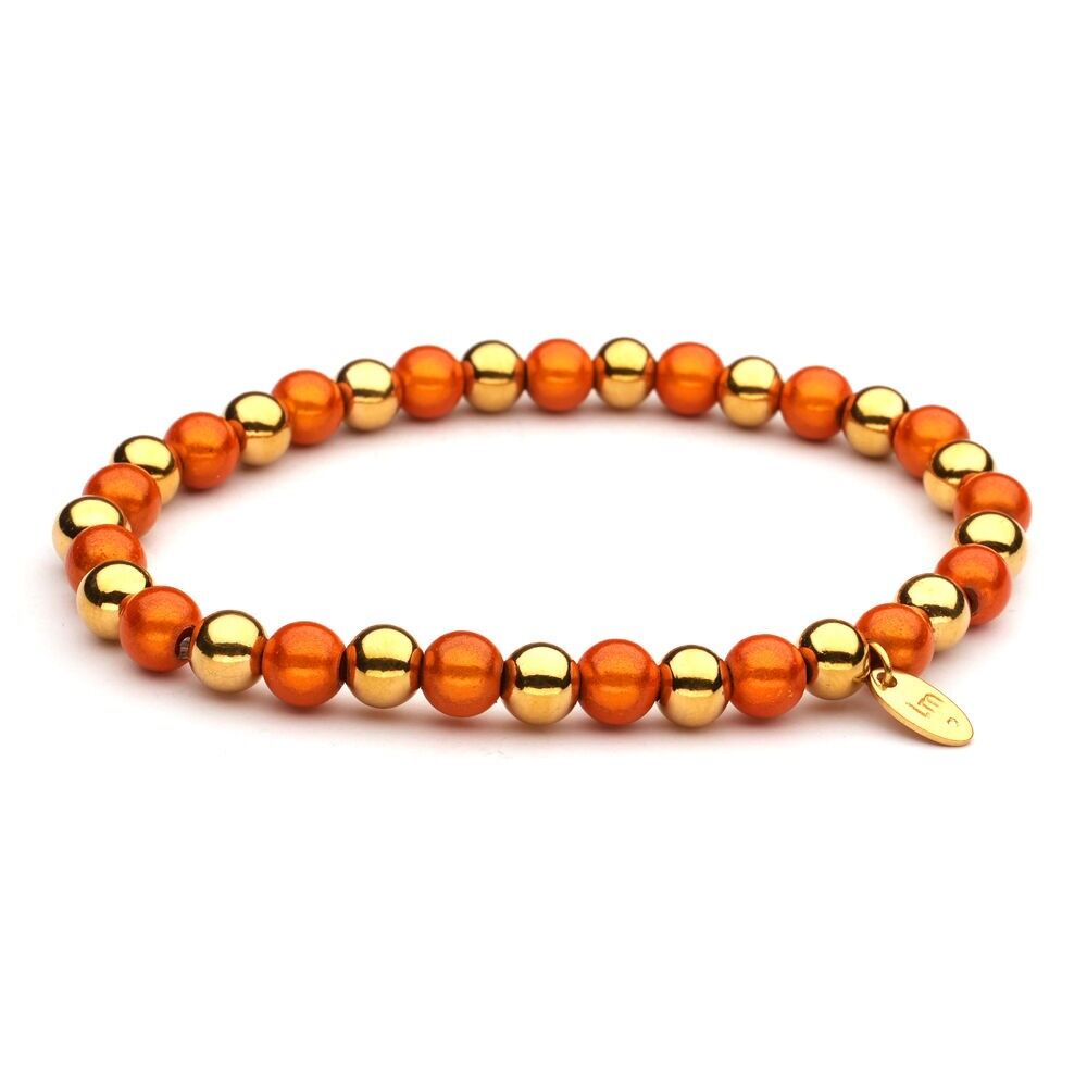 Bracciale LizzyMae in acciaio inossidabile oro arancione