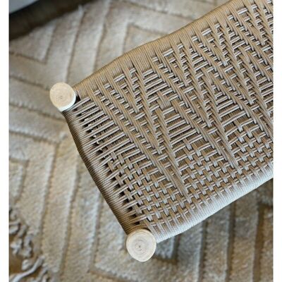 Enara Woven Bench – Handcrafted in Morocco (Wholesale)