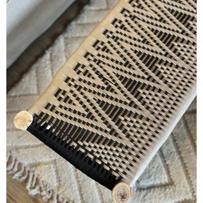 Enara Woven Bench – Handcrafted in Morocco (Wholesale)