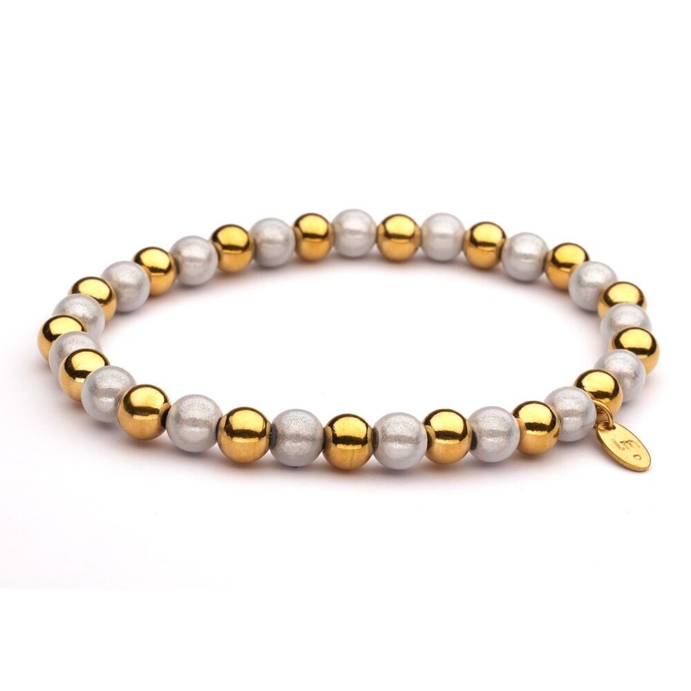 Bracciale LizzyMae in acciaio inossidabile oro bianco