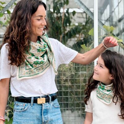Bufanda Duo Matchy Matchy 1 grande y 1 pequeña So Family Agra Pistachio