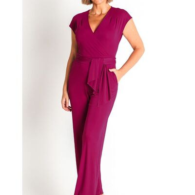 368162L TUTA IN MAGLIA SEMPLICE CON SCOLLATURA INCROCIATA