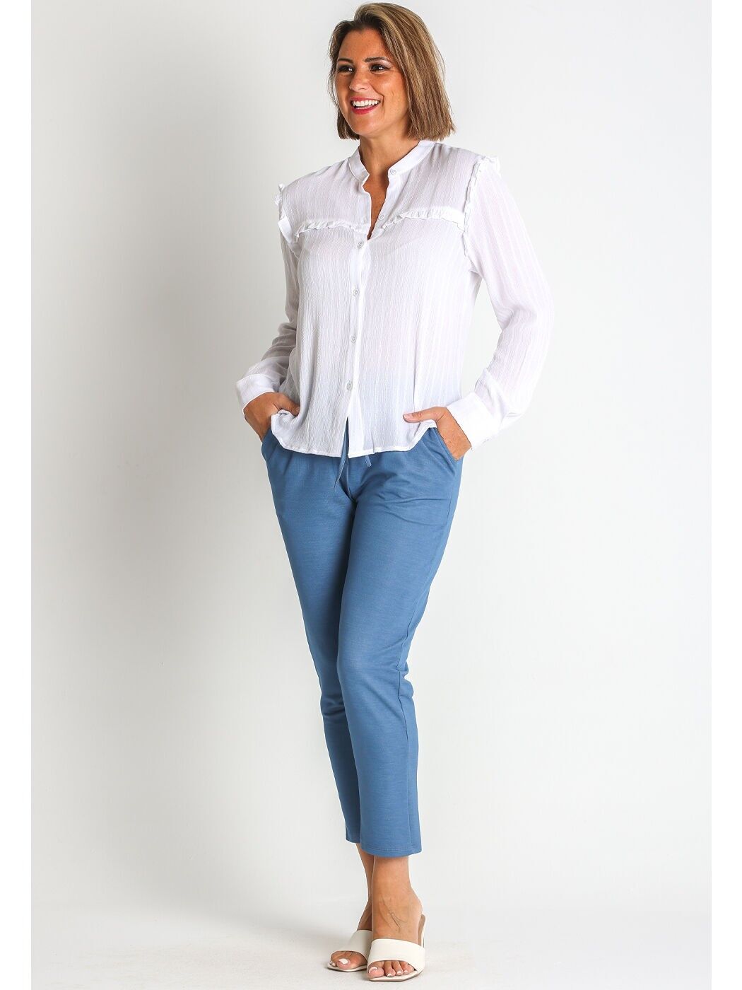 368390L CHEMISE À MANCHES LONGUES EN VISCOSE