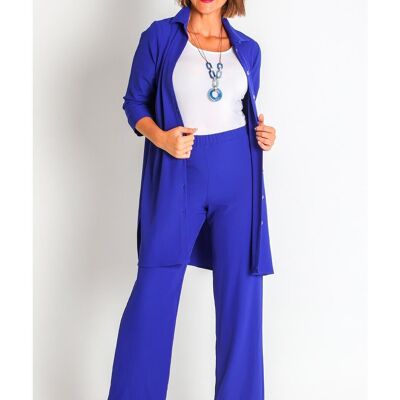 368505L VESTE BIÉLASTIQUE UNIE SANS BOUTONS