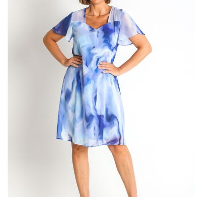 368514L ROBE EN MOUSSELINE IMPRIMÉE
