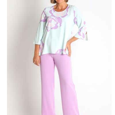 368530L BLOUSE EN CRÊPE IMPRIMÉE