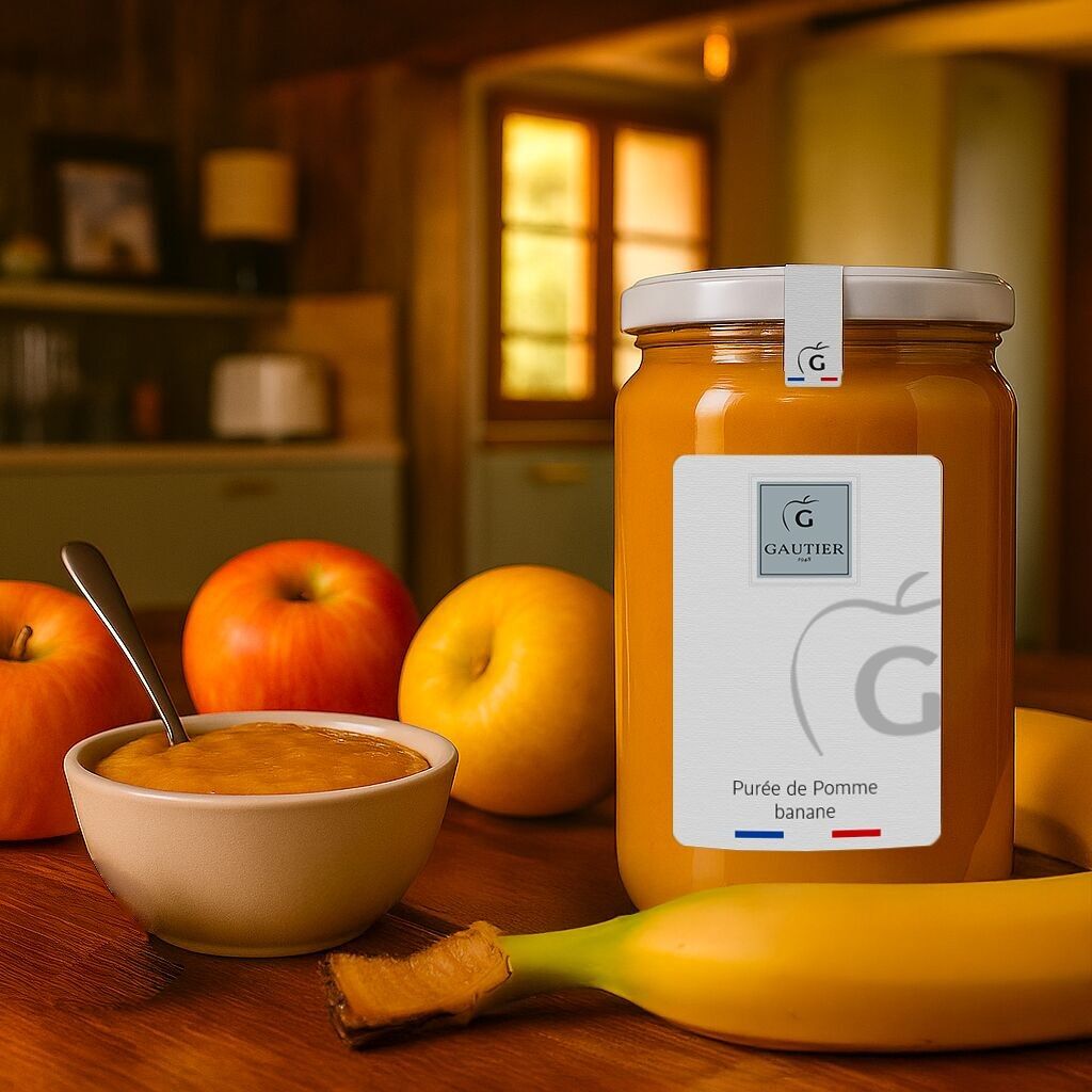 Purée pomme banane 500g - 100% français / sans sucre ajouté