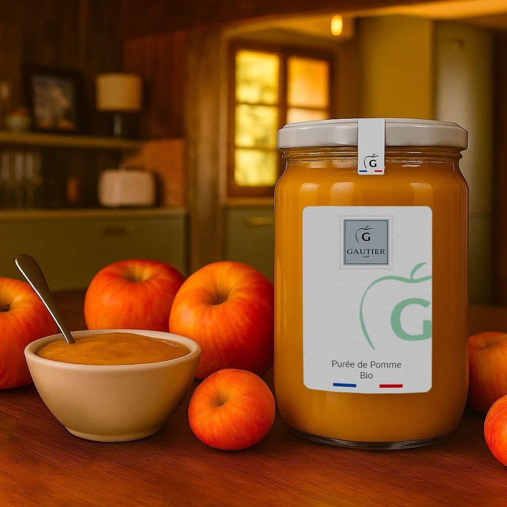 Purée pomme Bio 500g - 100% français / sans sucre ajouté