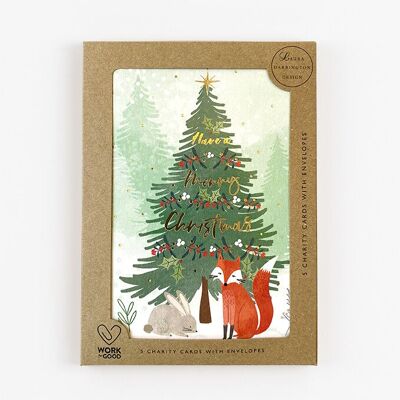 Merry Christmas (Woodland Tree) - Pack