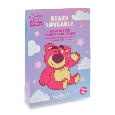 Serviettes compressées pour les mains et le visage Mad Beauty Disney Toy Story Lotso Love
