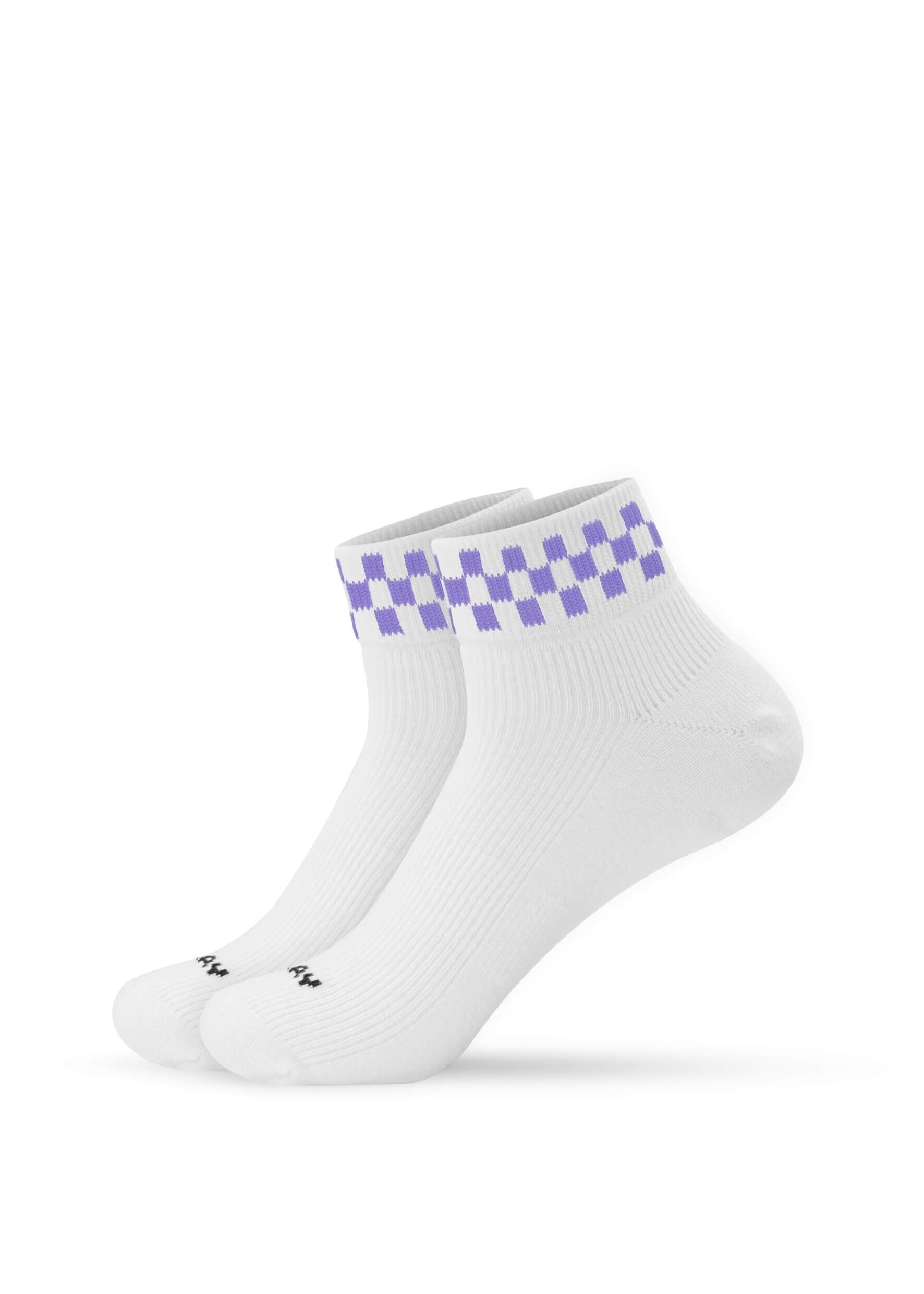 Calcetines deportivos altos con estampado de uva