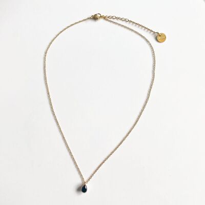 Chaîne pendentif Maharani noir