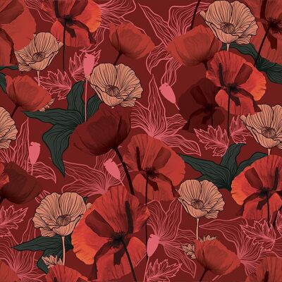 Cuadrado modal 90x90 ROJO HIBISCO