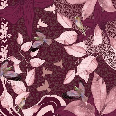 Cuadrado modal 90x90 LAUREL ROSA