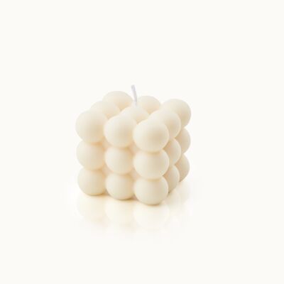 Bubble candle in white
