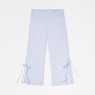 Pantalon à rayures bleu Skyline