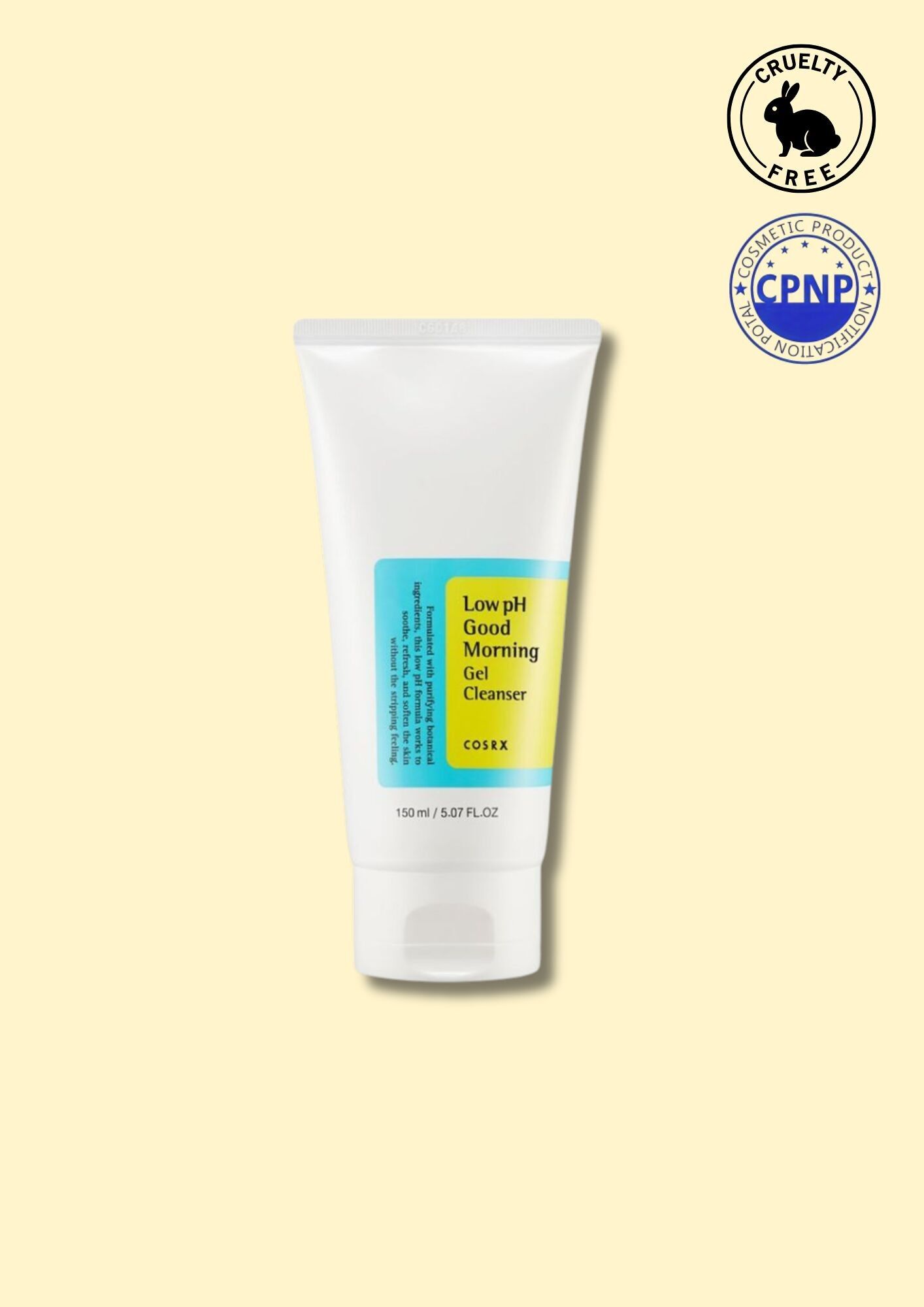 COSRX – Low pH Good Morning Gel Cleanser 150 ml – Ausgleichendes und reinigendes Gesichtsreinigungsgel