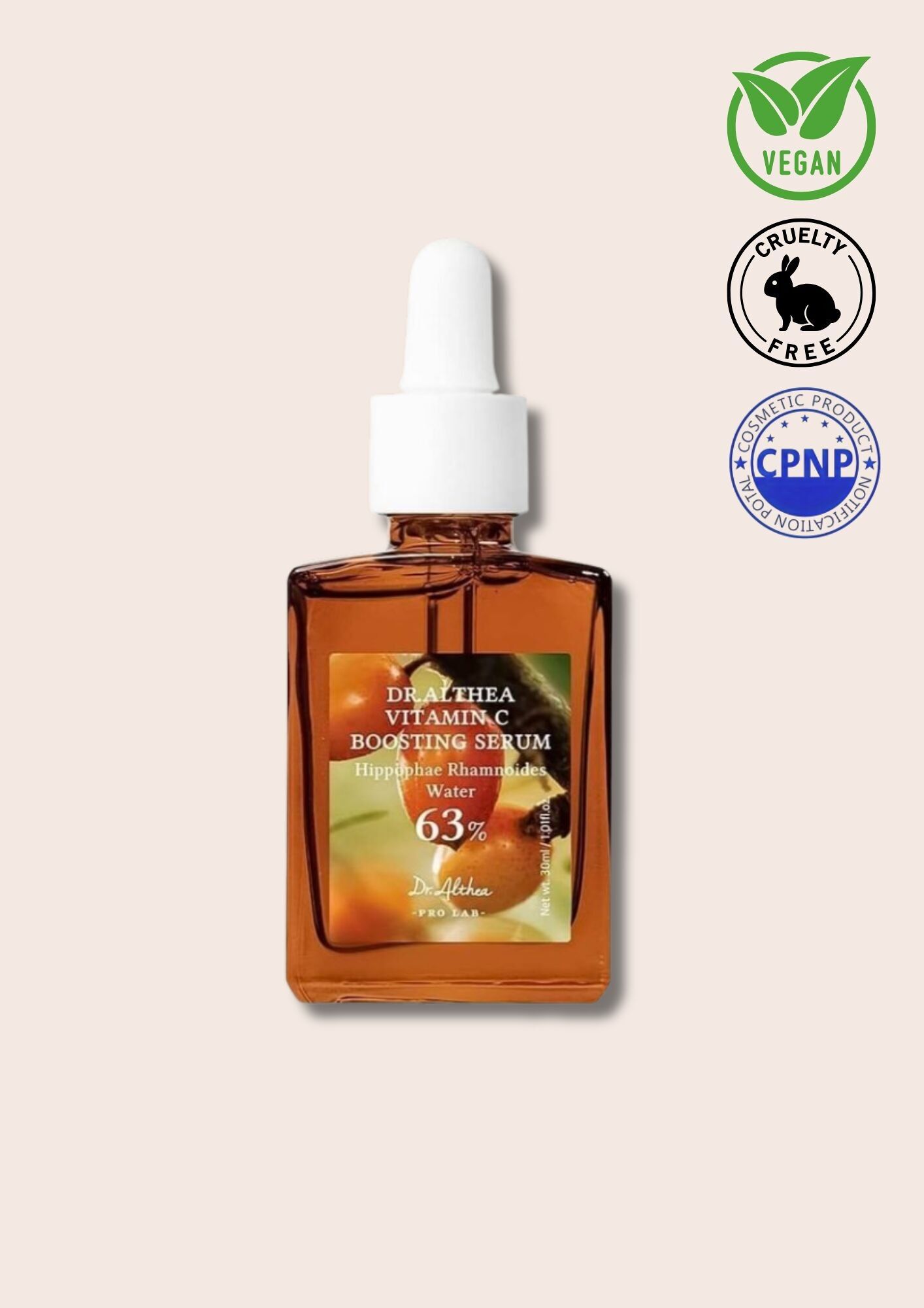 DR.ALTHEA – C Boosting Serum 30 ml – Strahlendes Serum und Anti-Dunkles-Serum mit Vitamin C