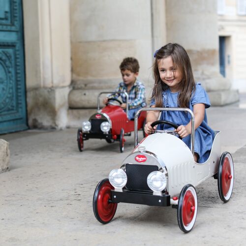 Voiture à pédales Blanche pour Enfant