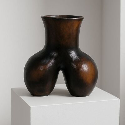 Vase coco fesse céramique 24cm #01