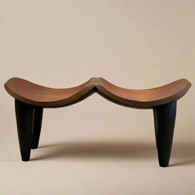 Tabouret couple VINTAGE 70cm Makoré #01