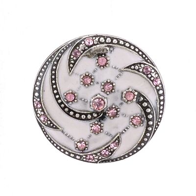 Broche Orion - Rose Pâle, métal argenté (effet émail)