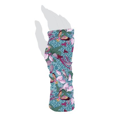 Women's reversible mittens LAURIER TURQUOISE