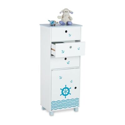 WOODENFURN children's chest of drawers with 3 drawers