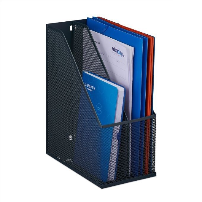 Classeur vertical WOODENFURN en maille à 2 compartiments