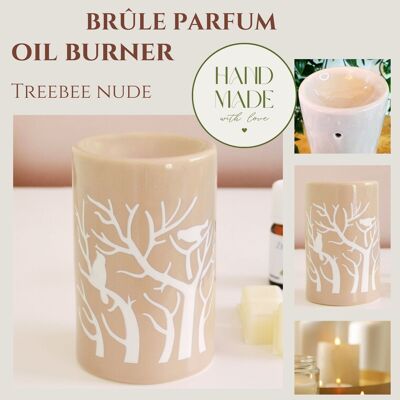 Bruciaprofumi – Treebee Nude – Diffusione di Cere Profumate, Oli Essenziali – Accessorio per Aromaterapia – Idea Regalo Decorativa