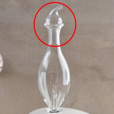 Swivel glass cap