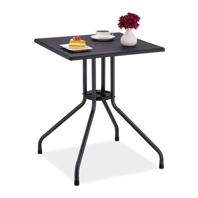 Tavolo da giardino WOODENFURN in effetto legno nero