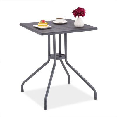 Tavolo da giardino WOODENFURN in effetto legno grigio