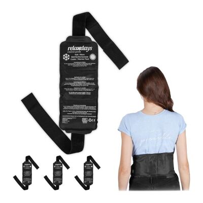 Ceintures froides noires WOODENFURN en lot de 4