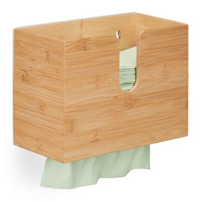 WOODENFURN Bamboo Paper Towel Dispenser