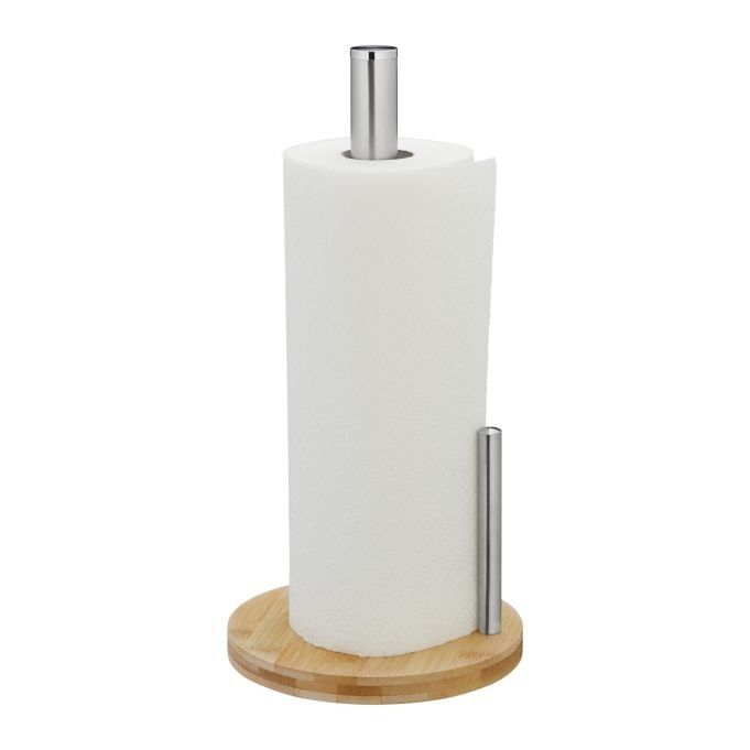 WOODENFURN Round Kitchen Roll Holder with Roll Stop