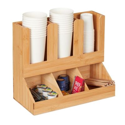 Organisateur de café WOODENFURN à 6 compartiments