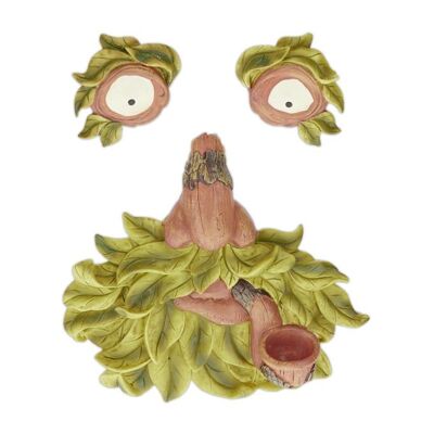WOODENFURN 3 pezzi albero faccia vecchio